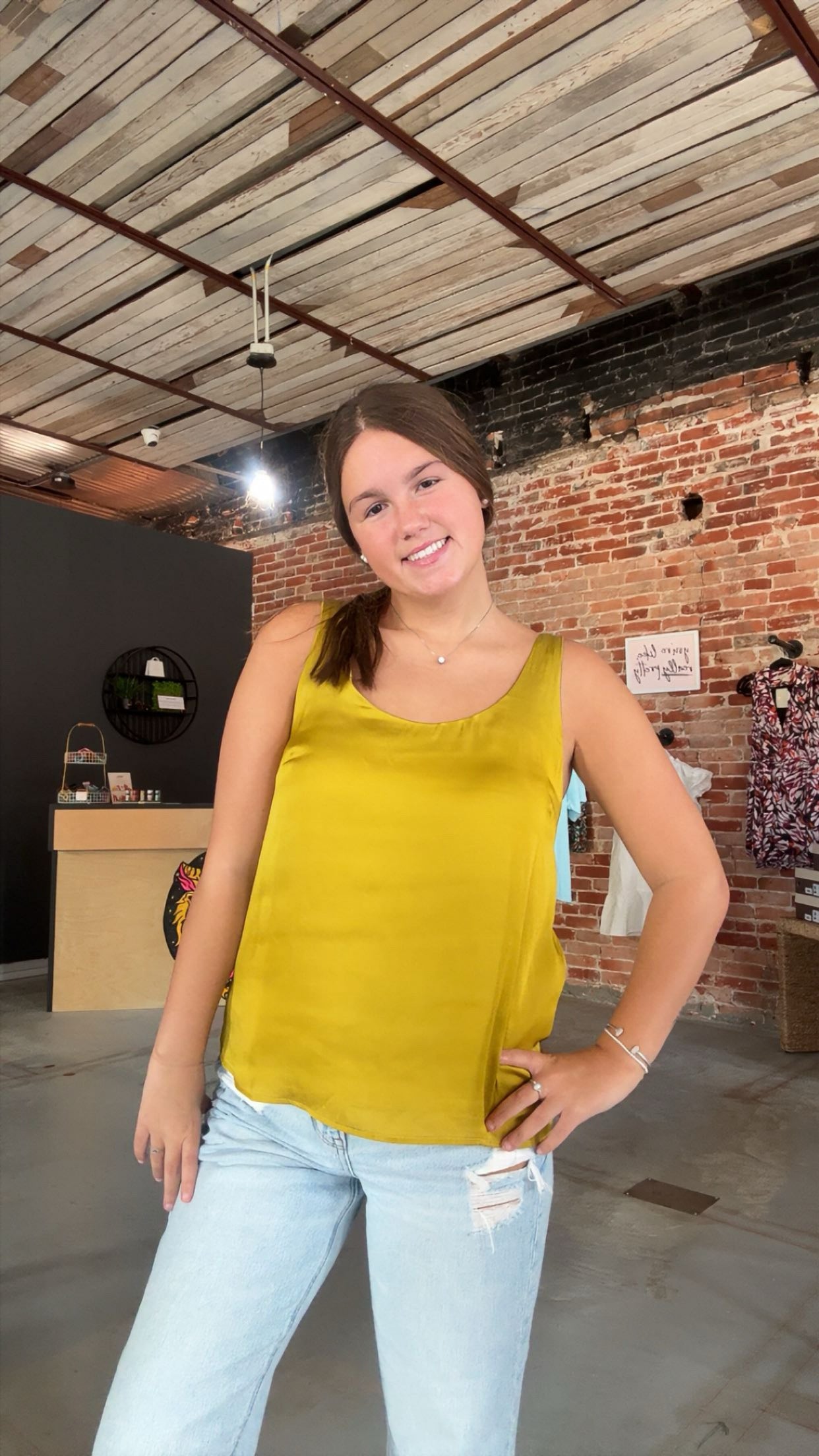 Golden Kiwi Sleeveless Tank