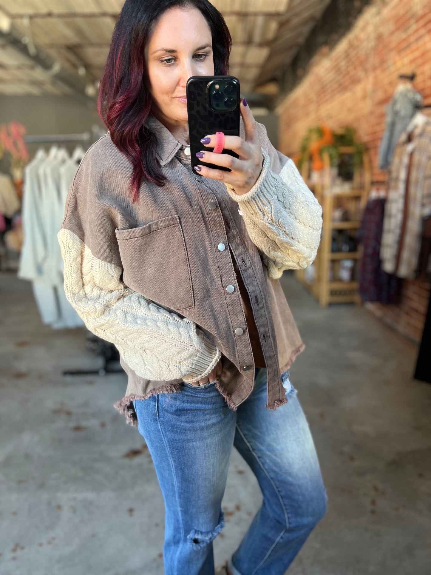 Sweater Sleeve Shacket