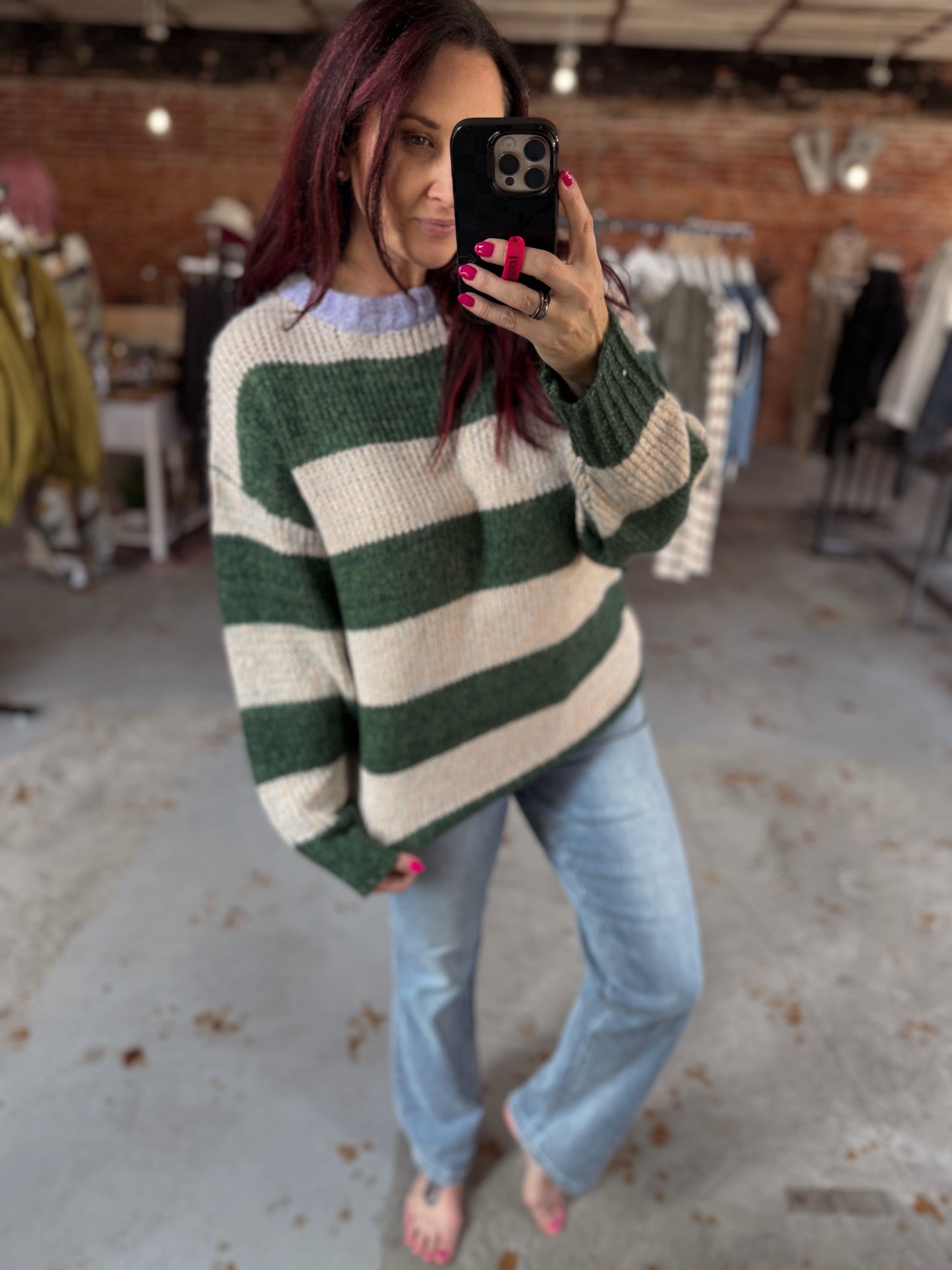 Oversized Striped Sweater
