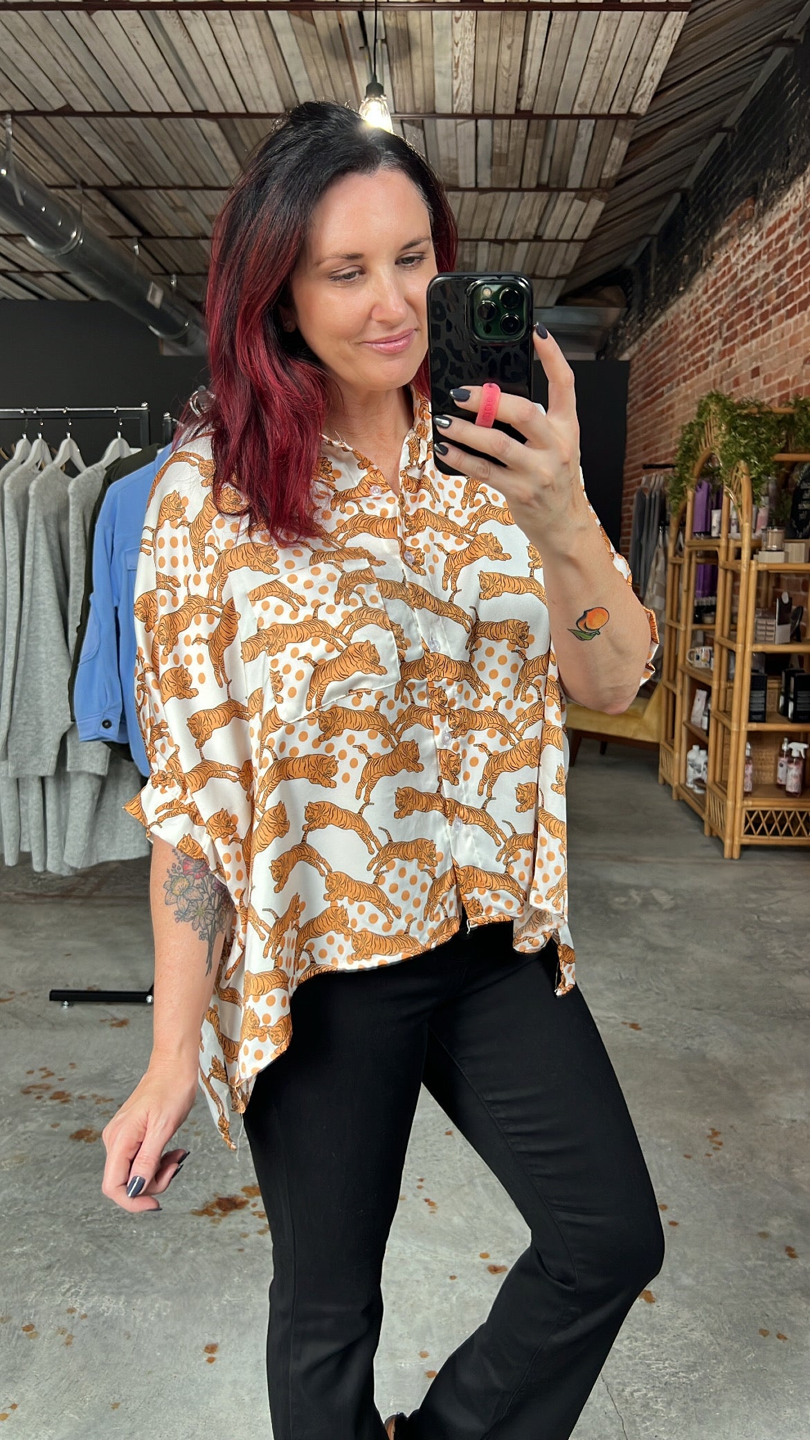 Tiger PolkaDot Print - Golden