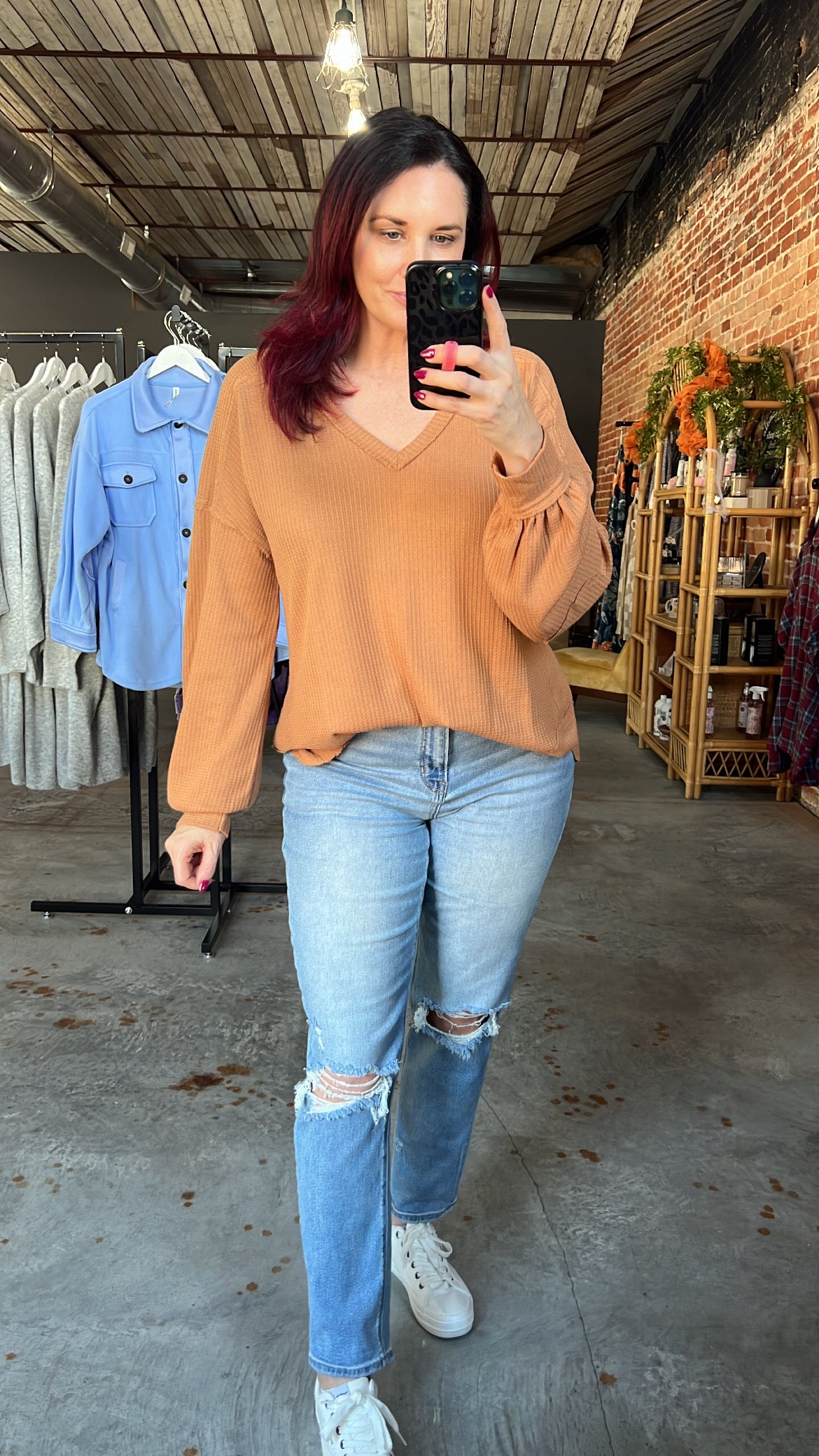 Elbow Patch Top