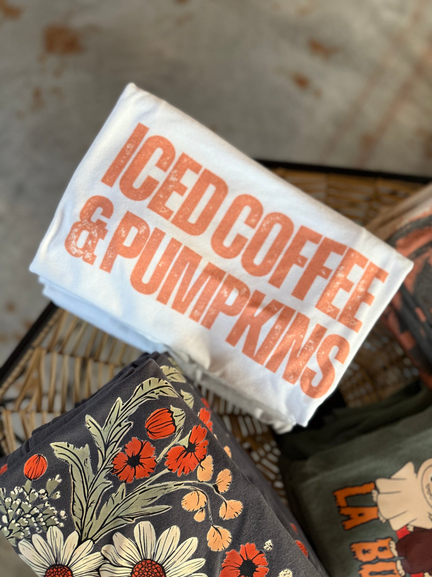 Iced Coffee & Pumpkins Tee
