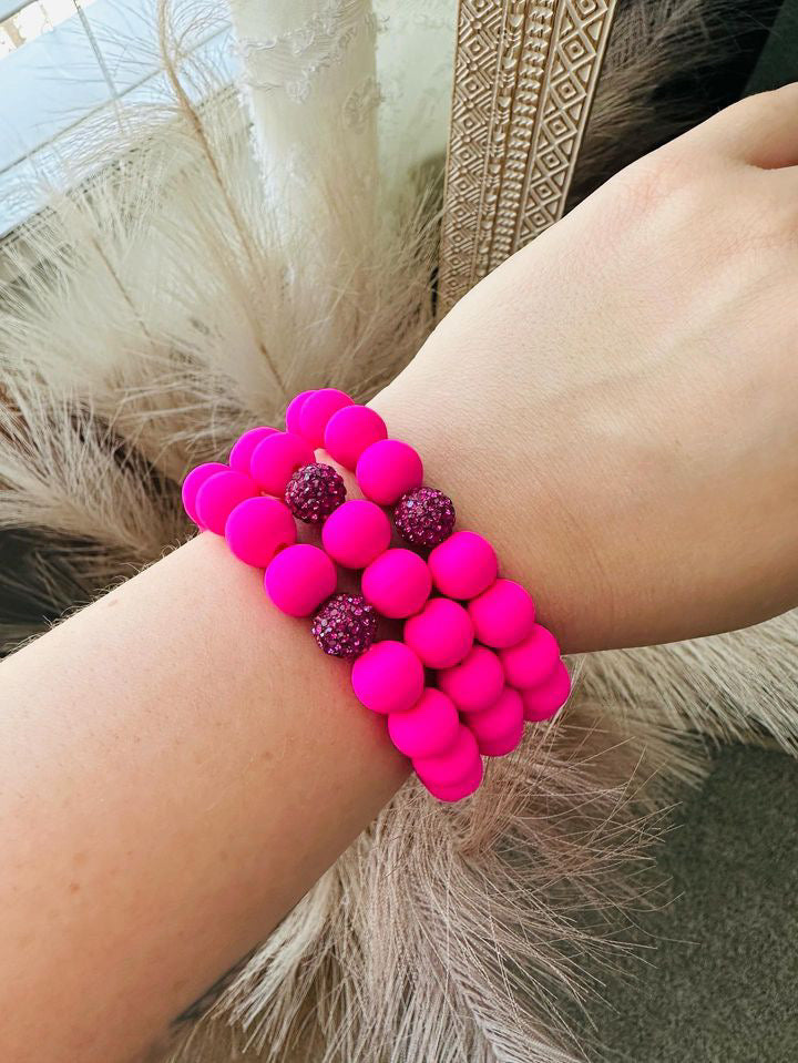 Pretty In Pink Bracelet Stack