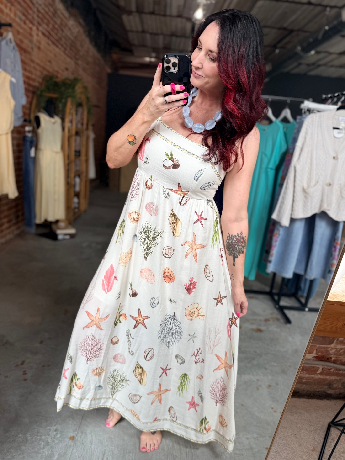 Nautical Midi Dress