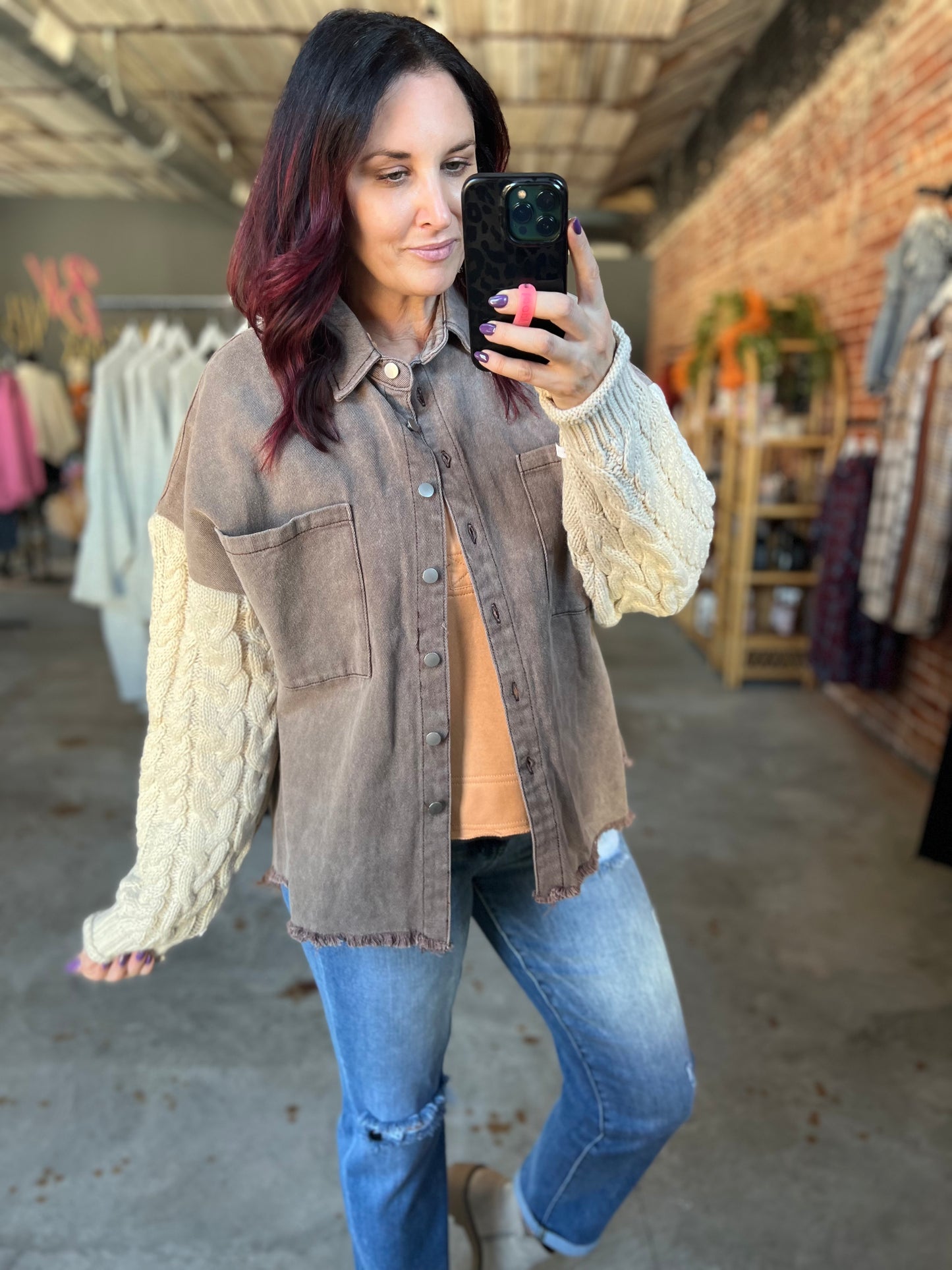 Sweater Sleeve Shacket