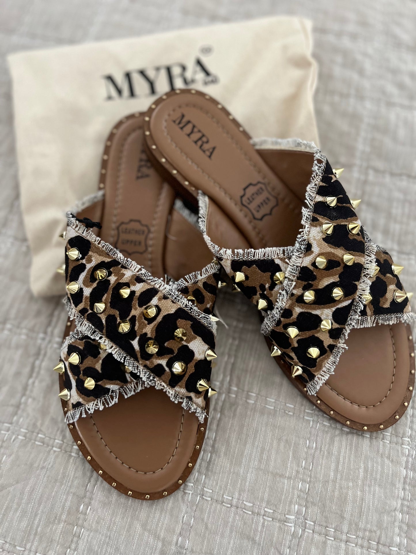 Myra Leopard Fudge Flats