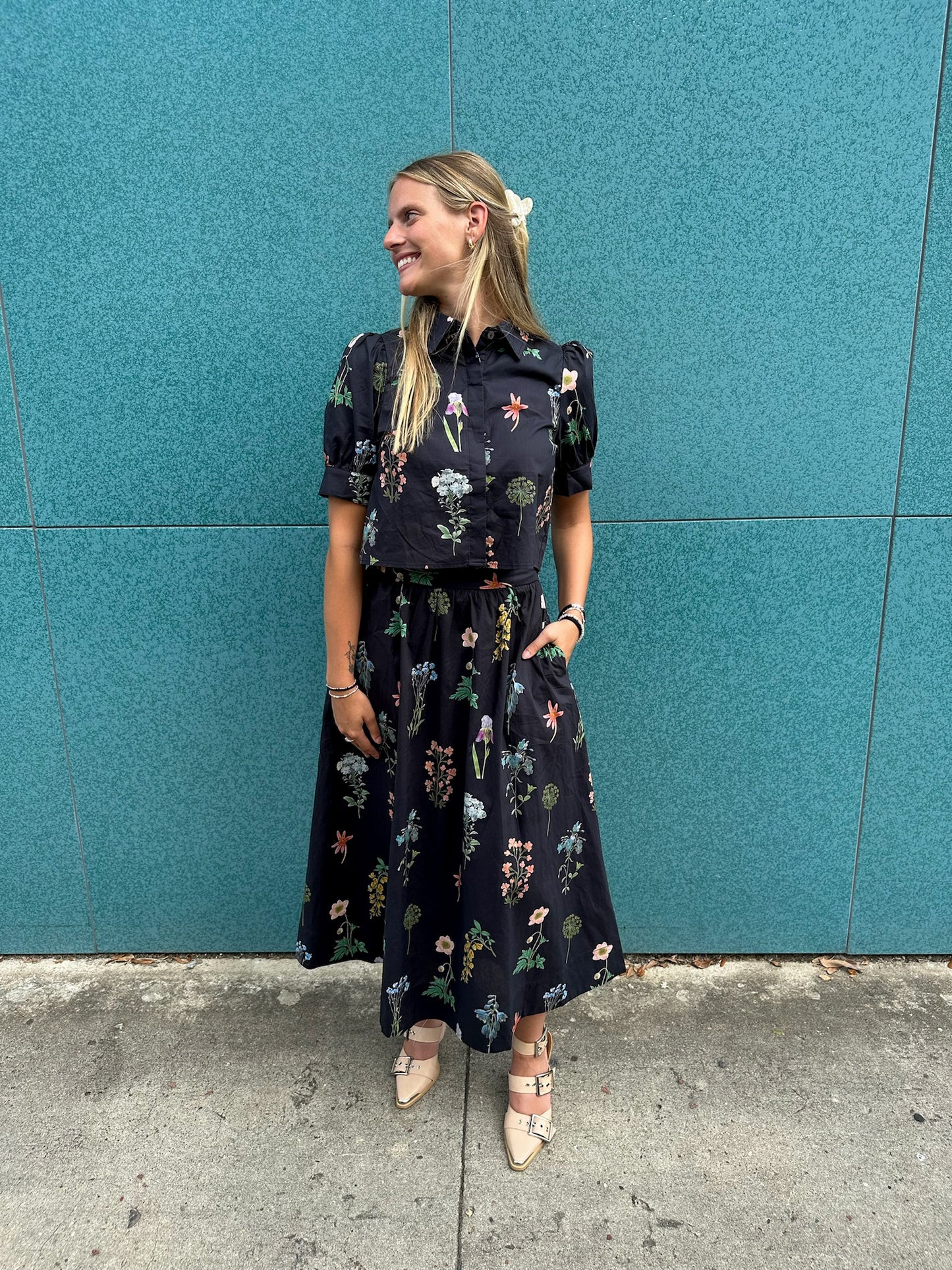 Cassidy Floral Print Skirt