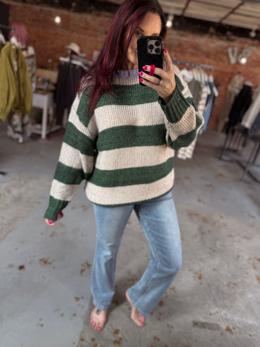 Oversized Striped Sweater