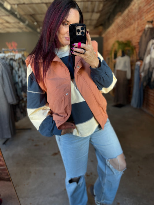 Harlow Puffer Vets - Terracotta