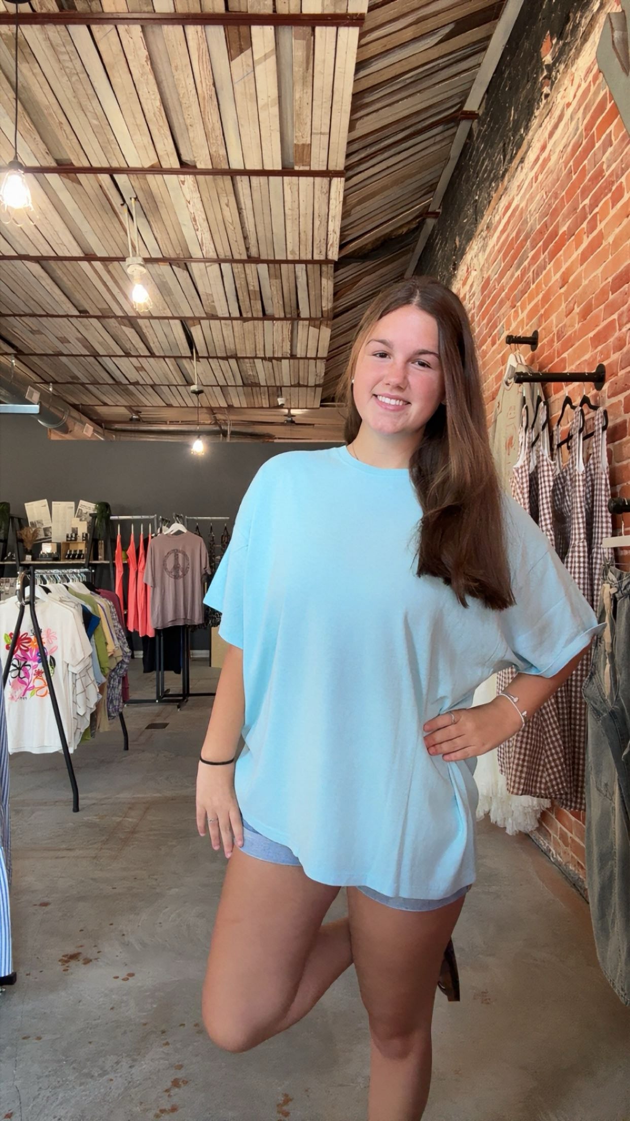 Oversized Tee - Light Blue