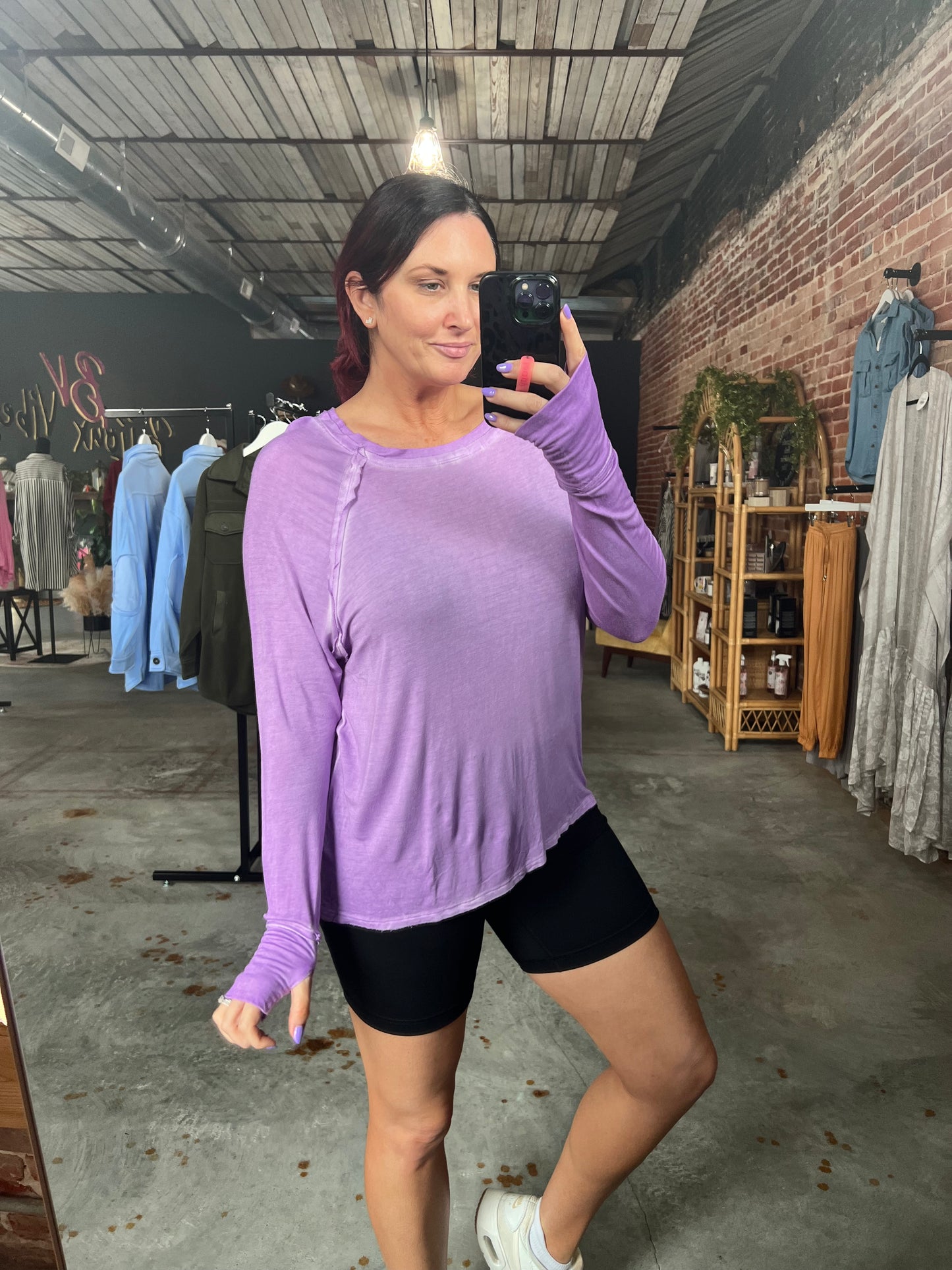 Easy Going Top - Lavender