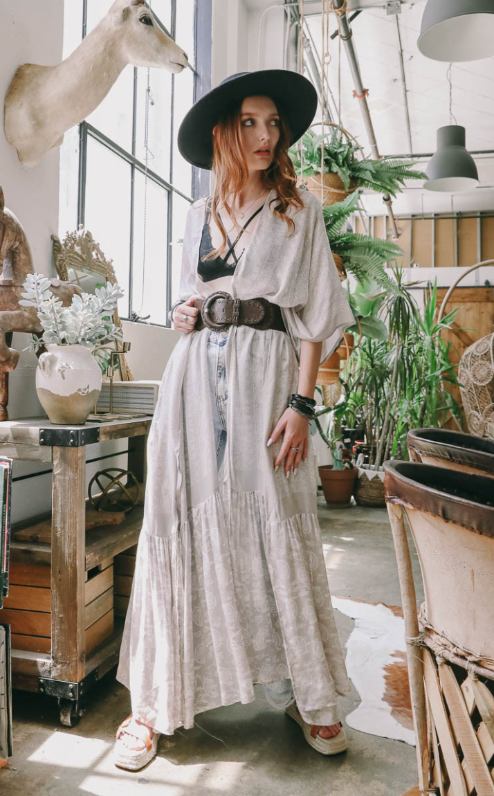 Paisley Free Flow Kimono