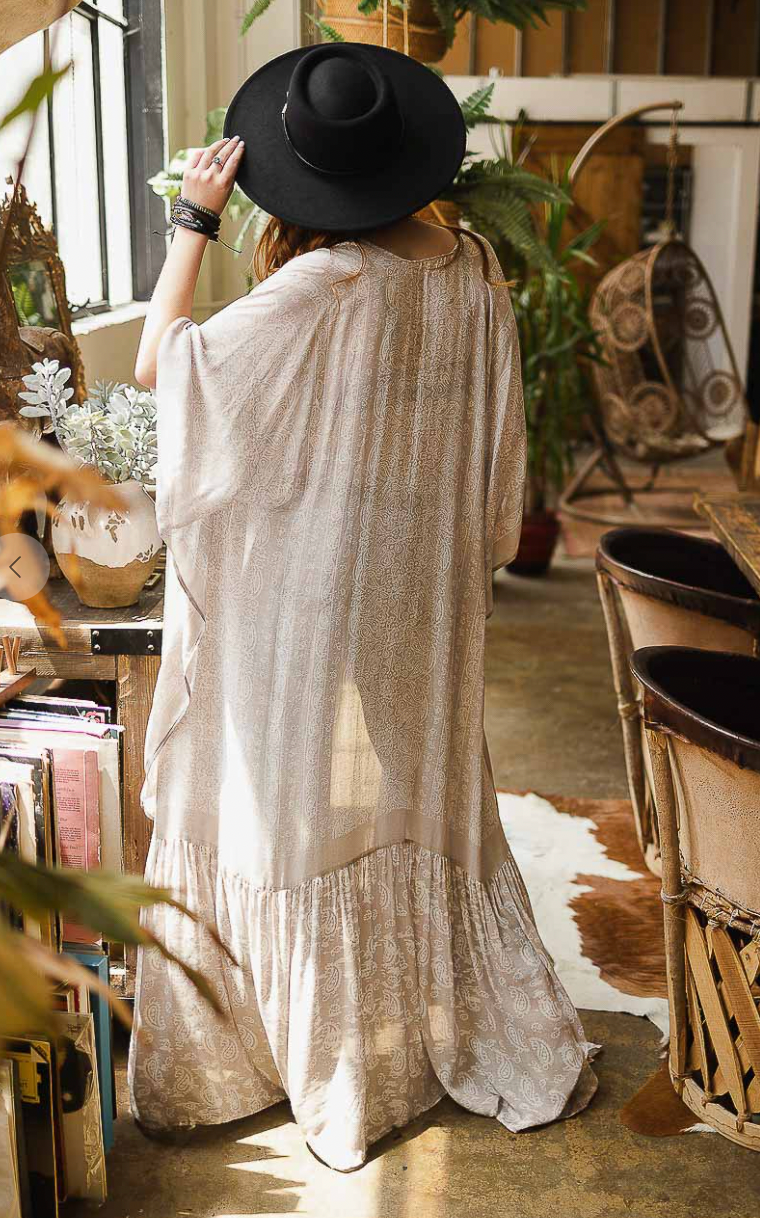 Paisley Free Flow Kimono