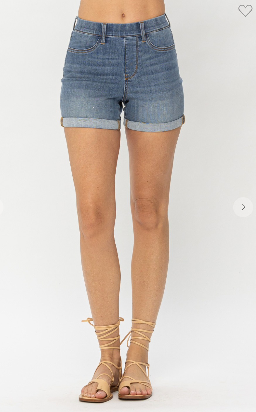 Judy Blue High Waist Pull On Shorts