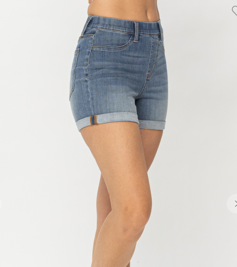 Judy Blue High Waist Pull On Shorts