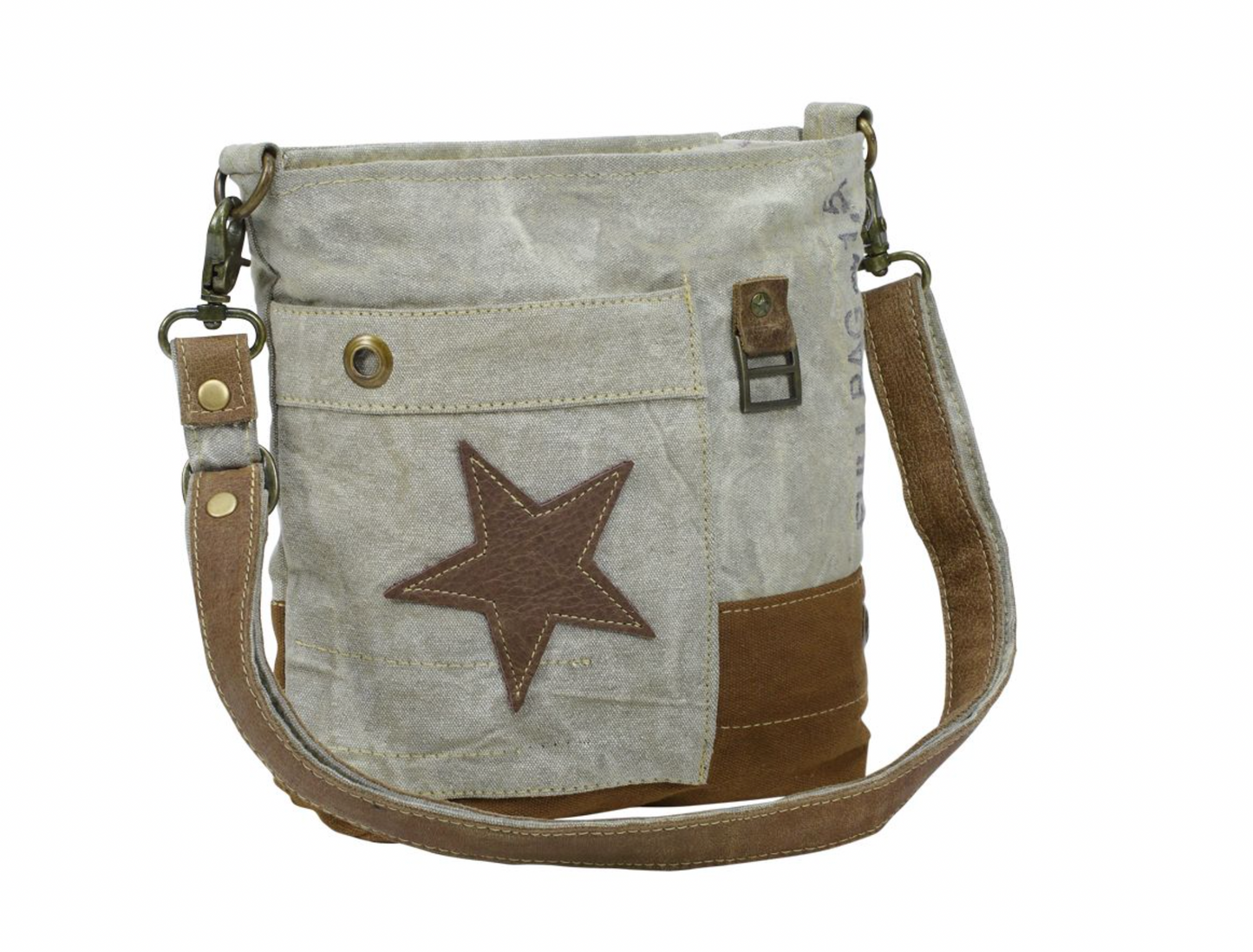 Leather Star Cross Body Bag