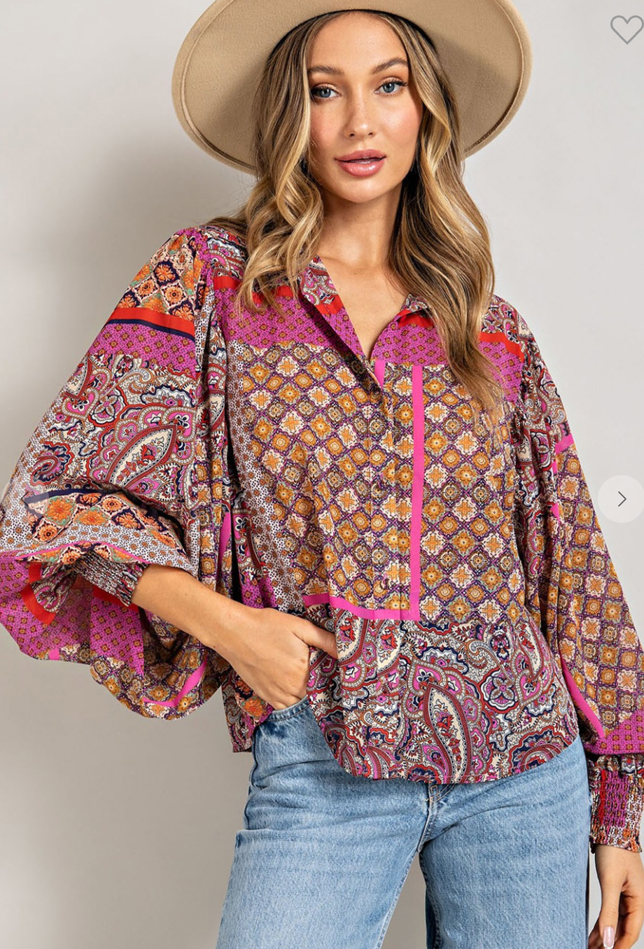 Boho Puff Sleeve