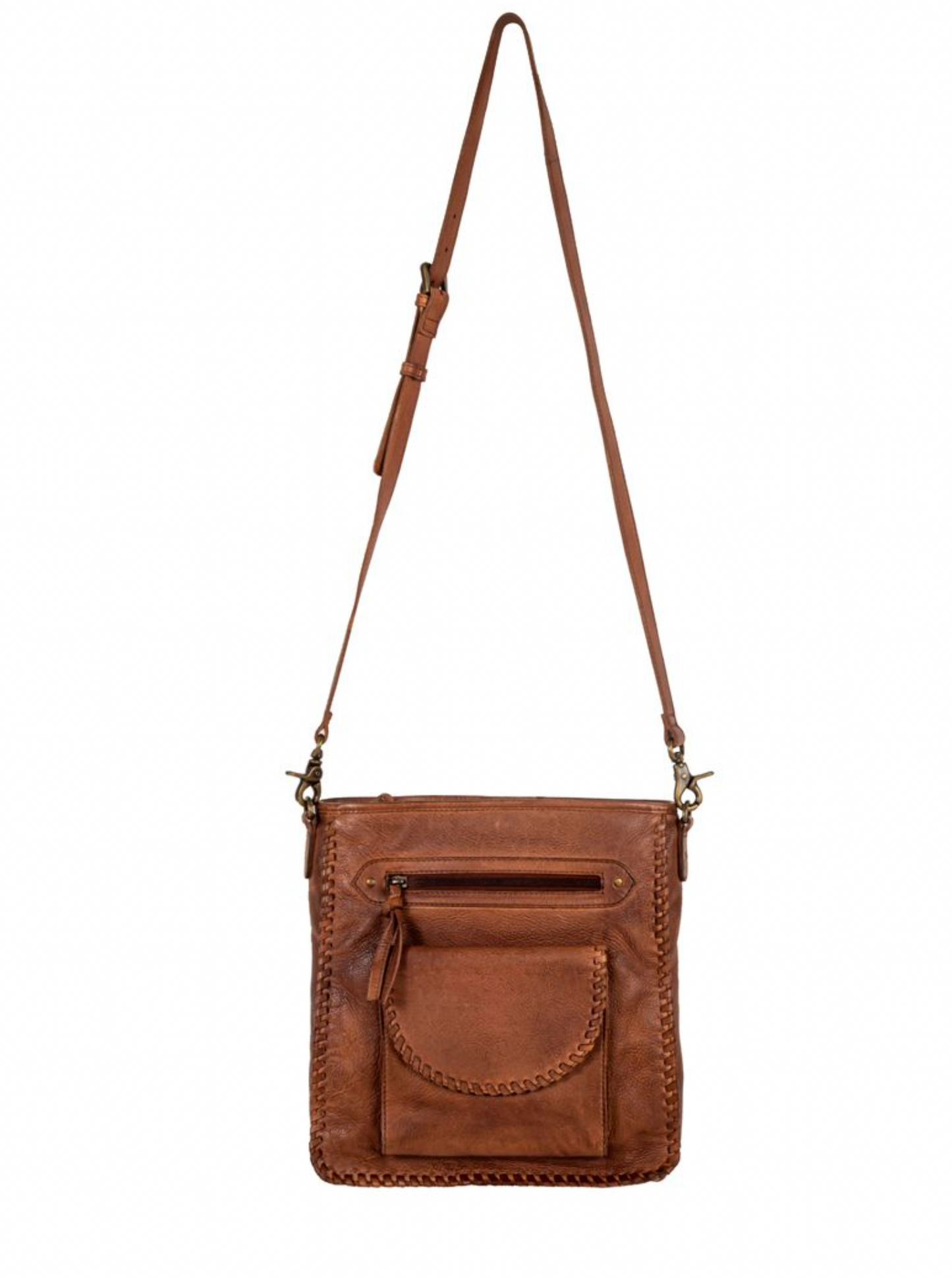 Santa Clara Canyon Stitched Hairon Leather Bag