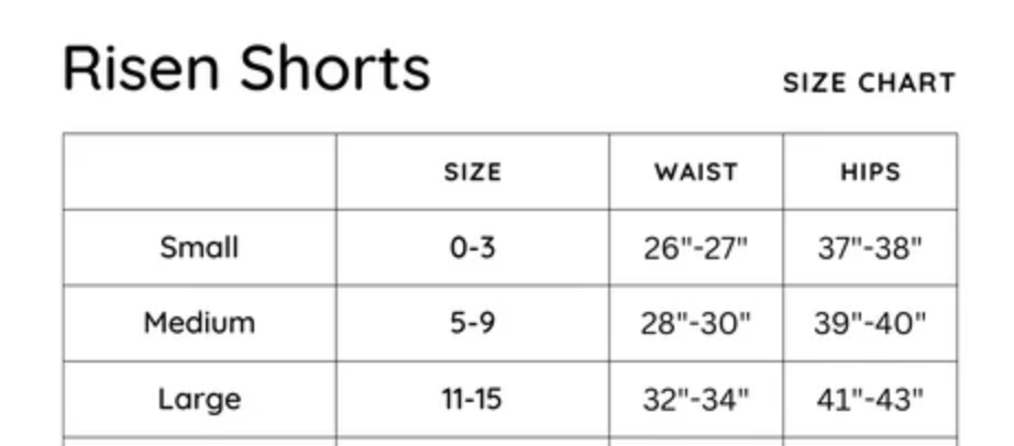 Risen High Rise Tummy Control Shorts