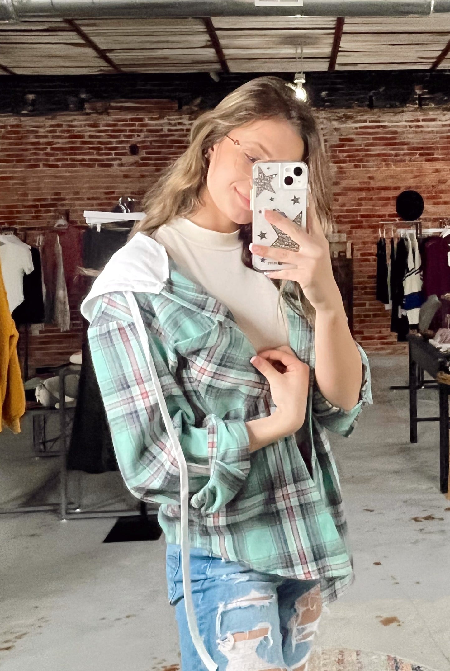 Flannel Hoodie