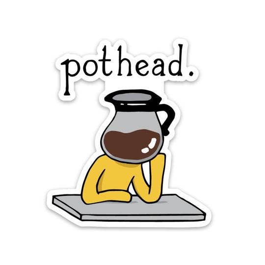 Pothead Coffee Sticker, Bijoux Vibes boutique Elizabeth City