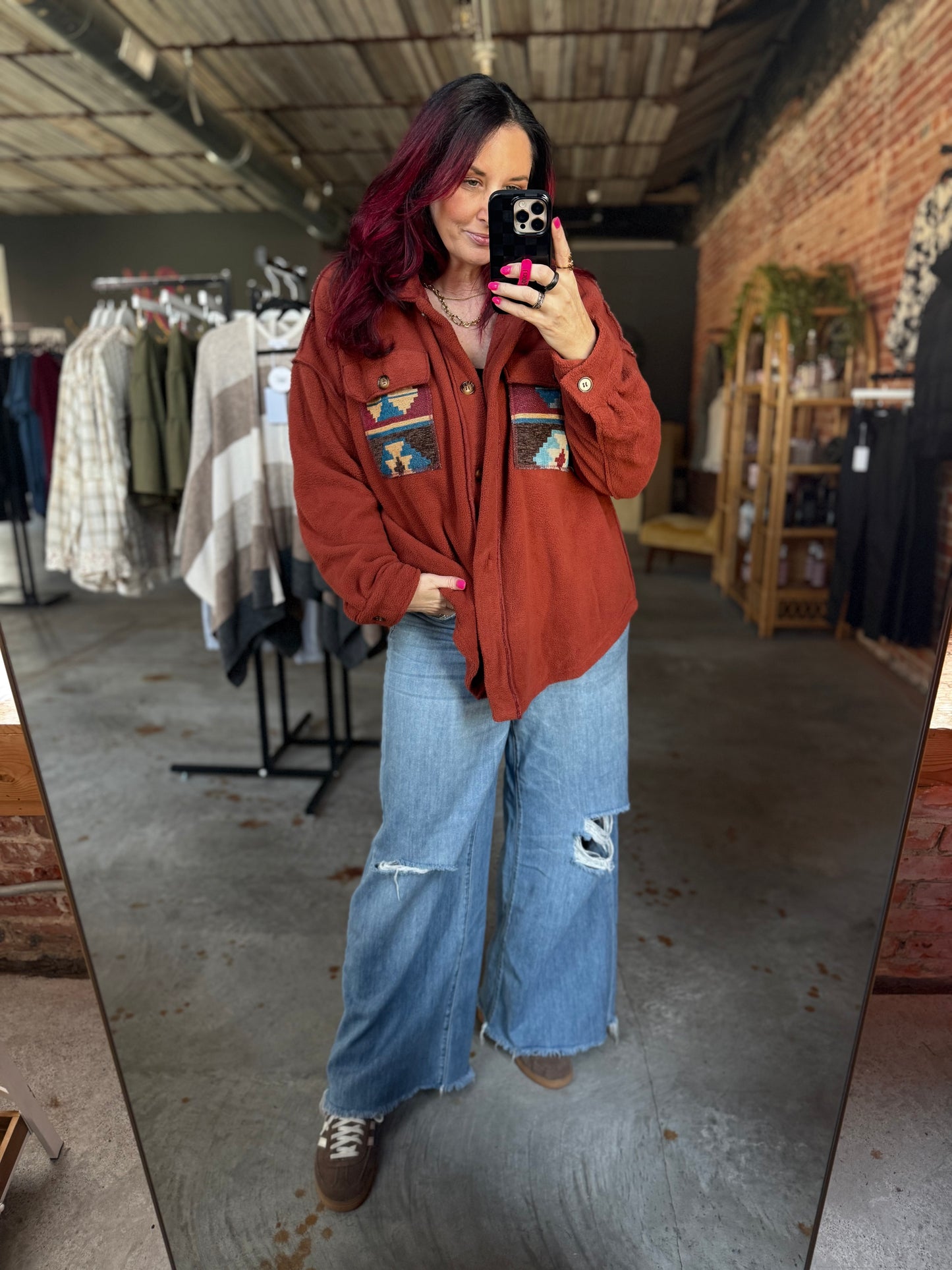 Aztec Fleece Shacket