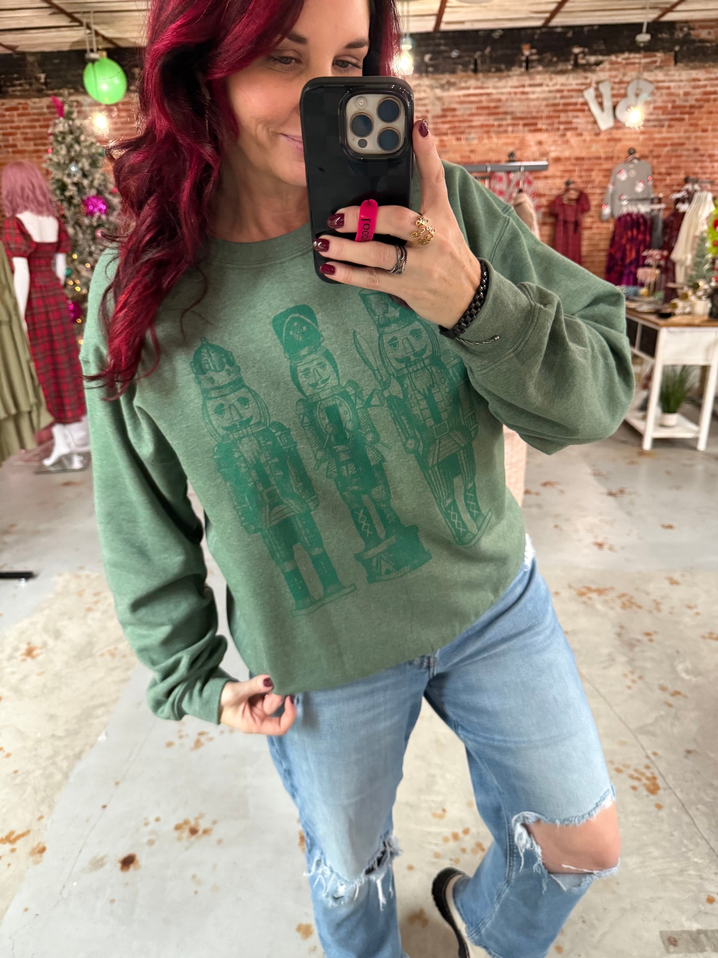 Monochrome Nutcracker Sweatshirt