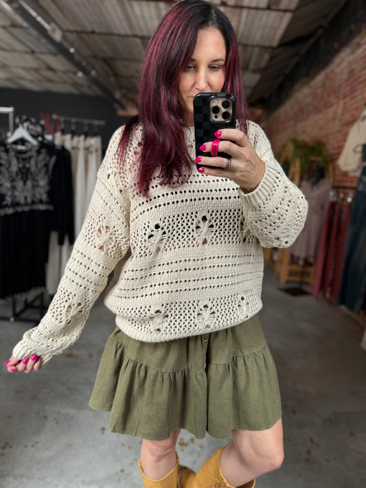Chunky Open Knit Sweater