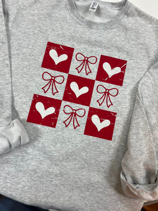 Heart & Bows Crewneck