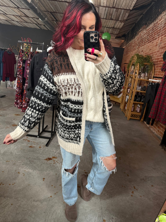 Patterned Cardigan