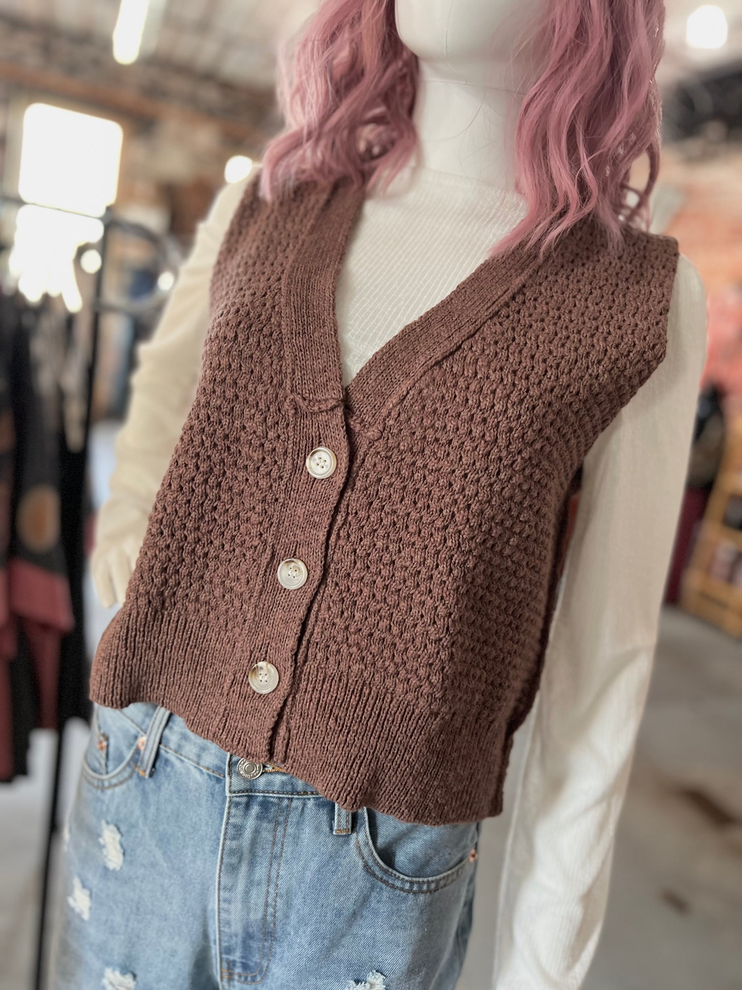 Espresso Sweater Vest