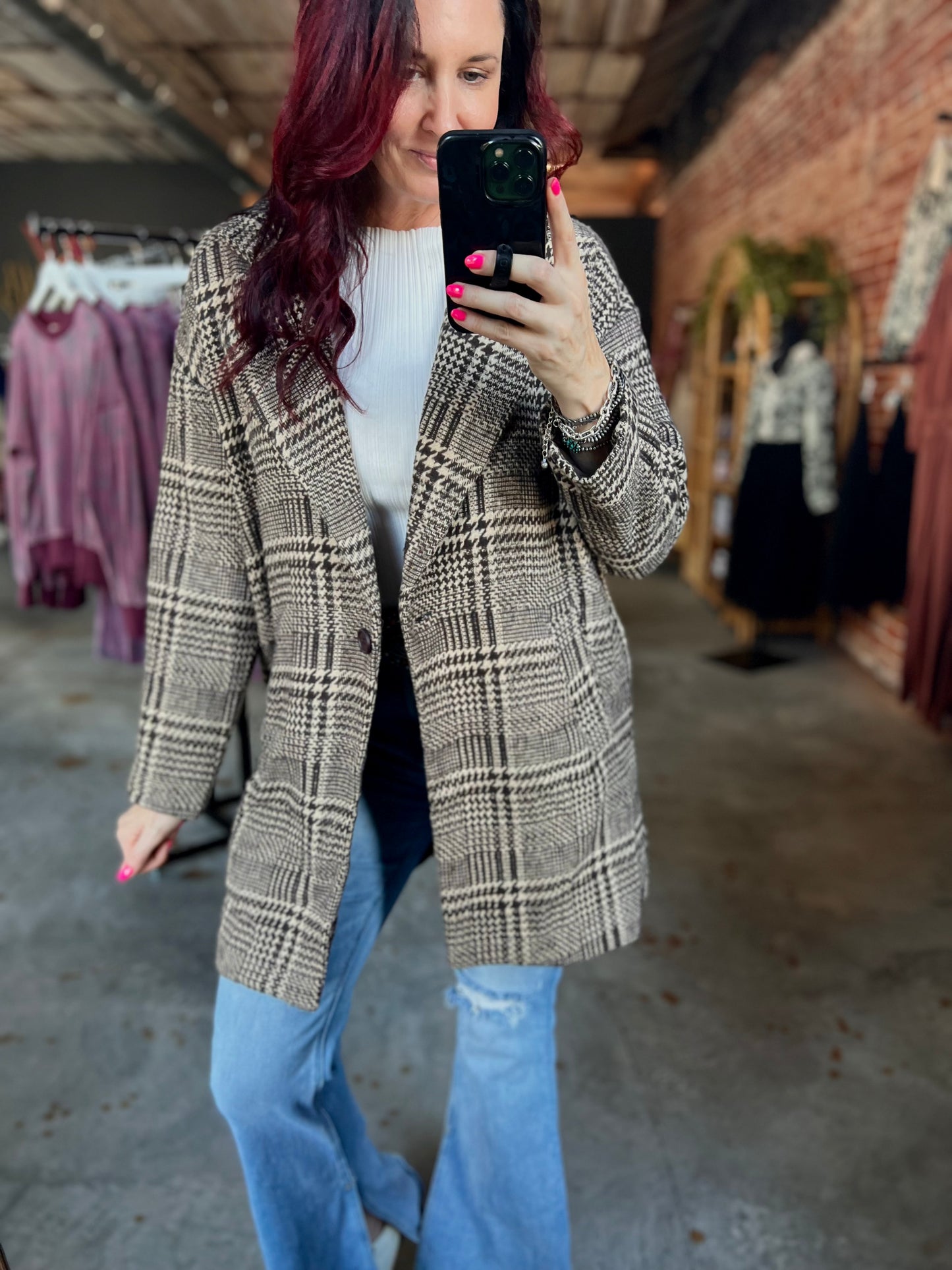 Plaid Oversized Coat