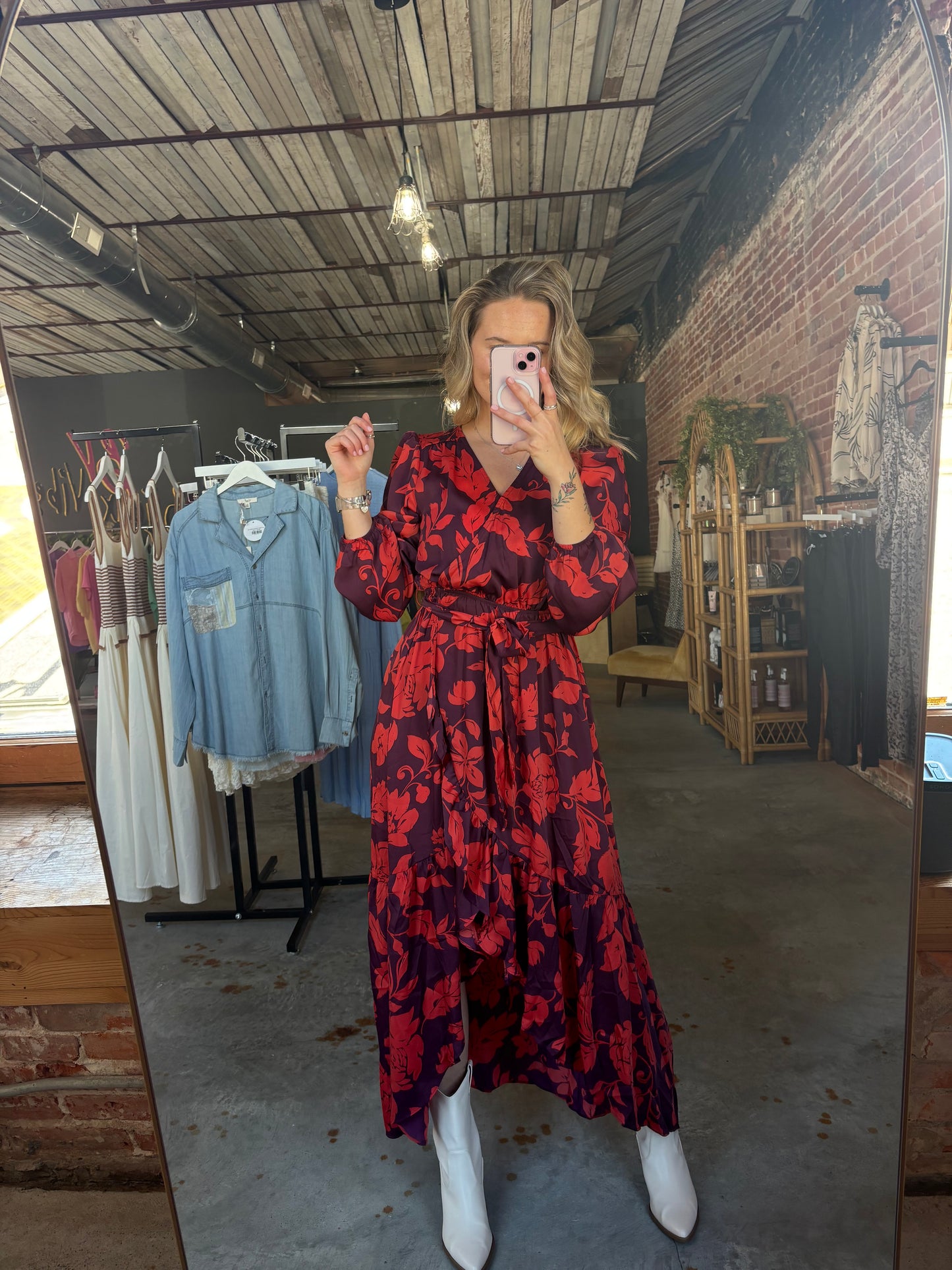 Mirabelle Satin Maxi Dress