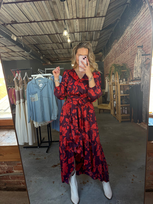 Mirabelle Satin Maxi Dress