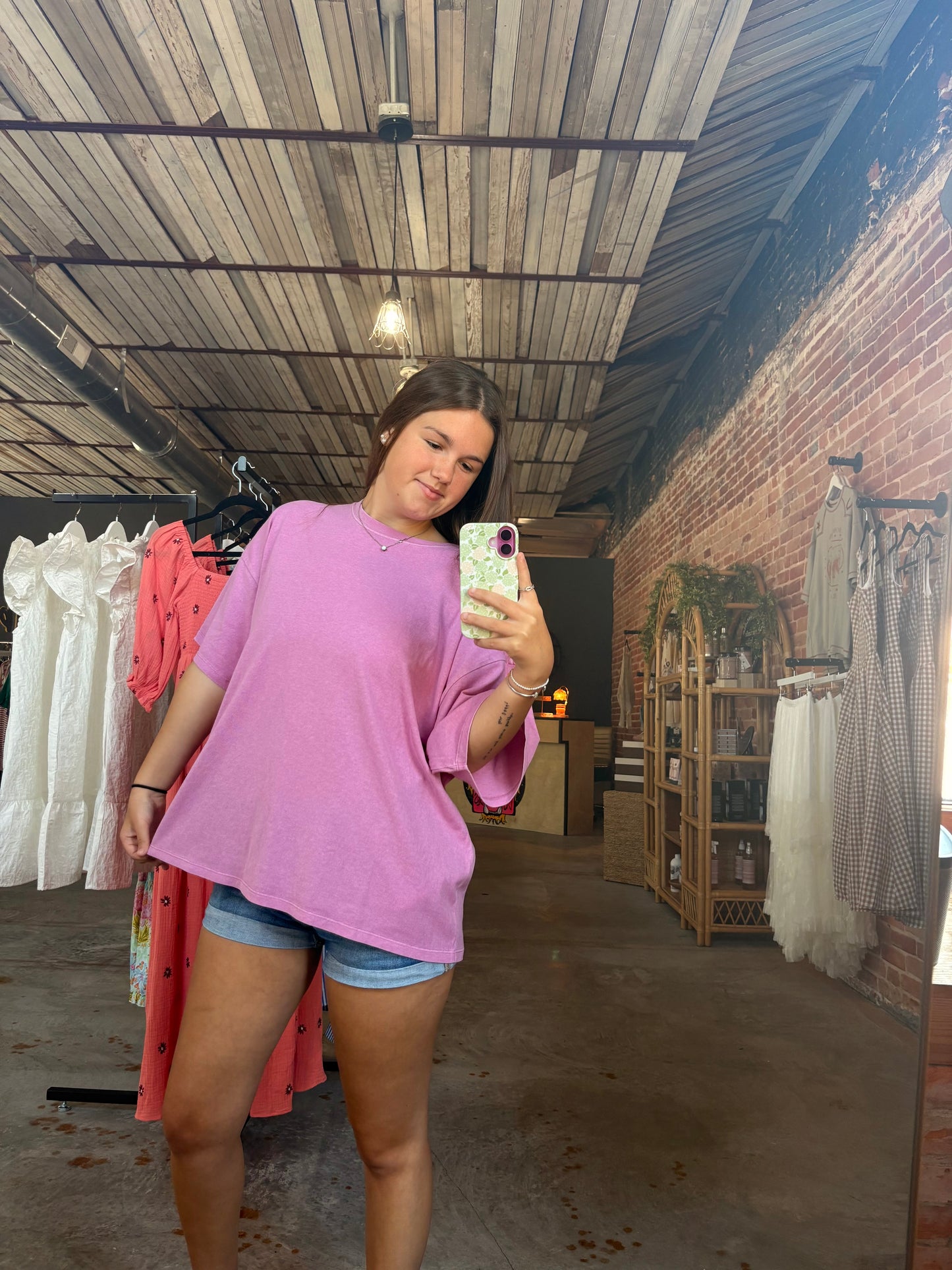 Oversized Tee - Pink