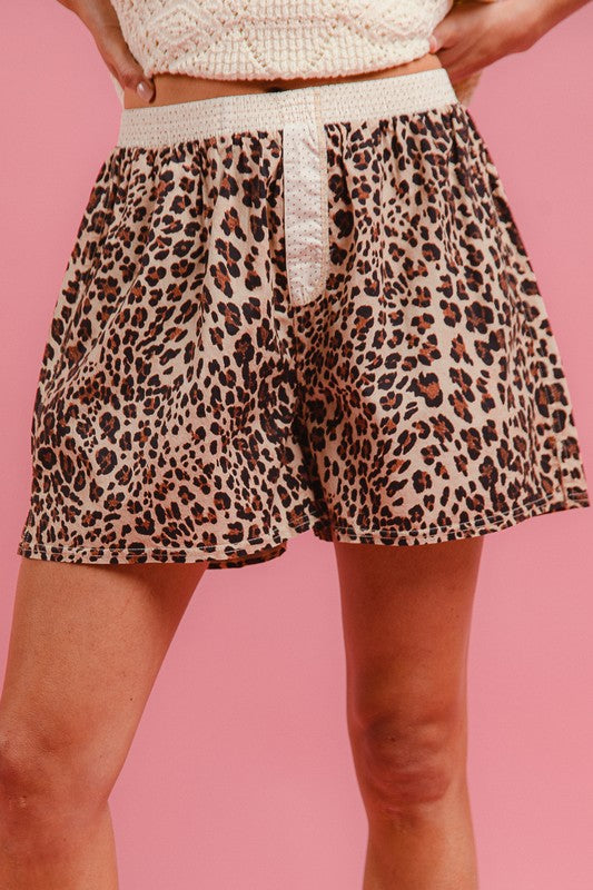 Leopard Print Boxer Shorts