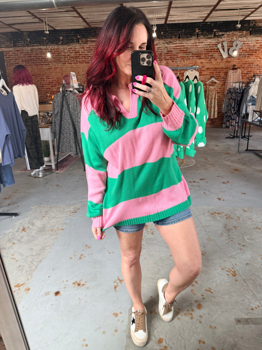 Stripe Block Sweater