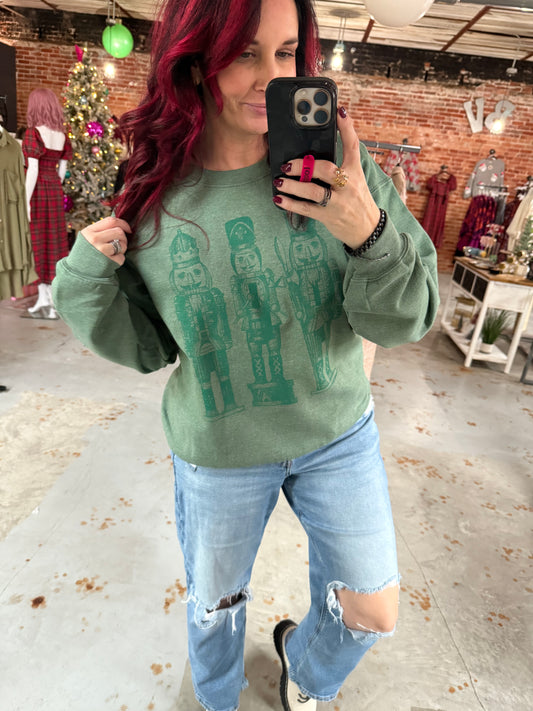 Monochrome Nutcracker Sweatshirt