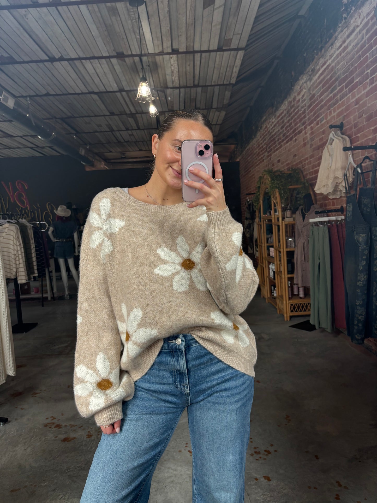 Daisy Flower Sweater