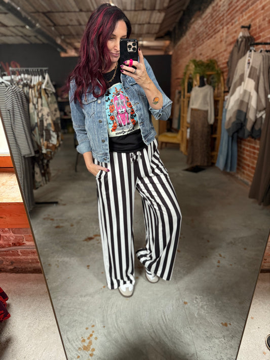 Vertical Vibes Pants - Black