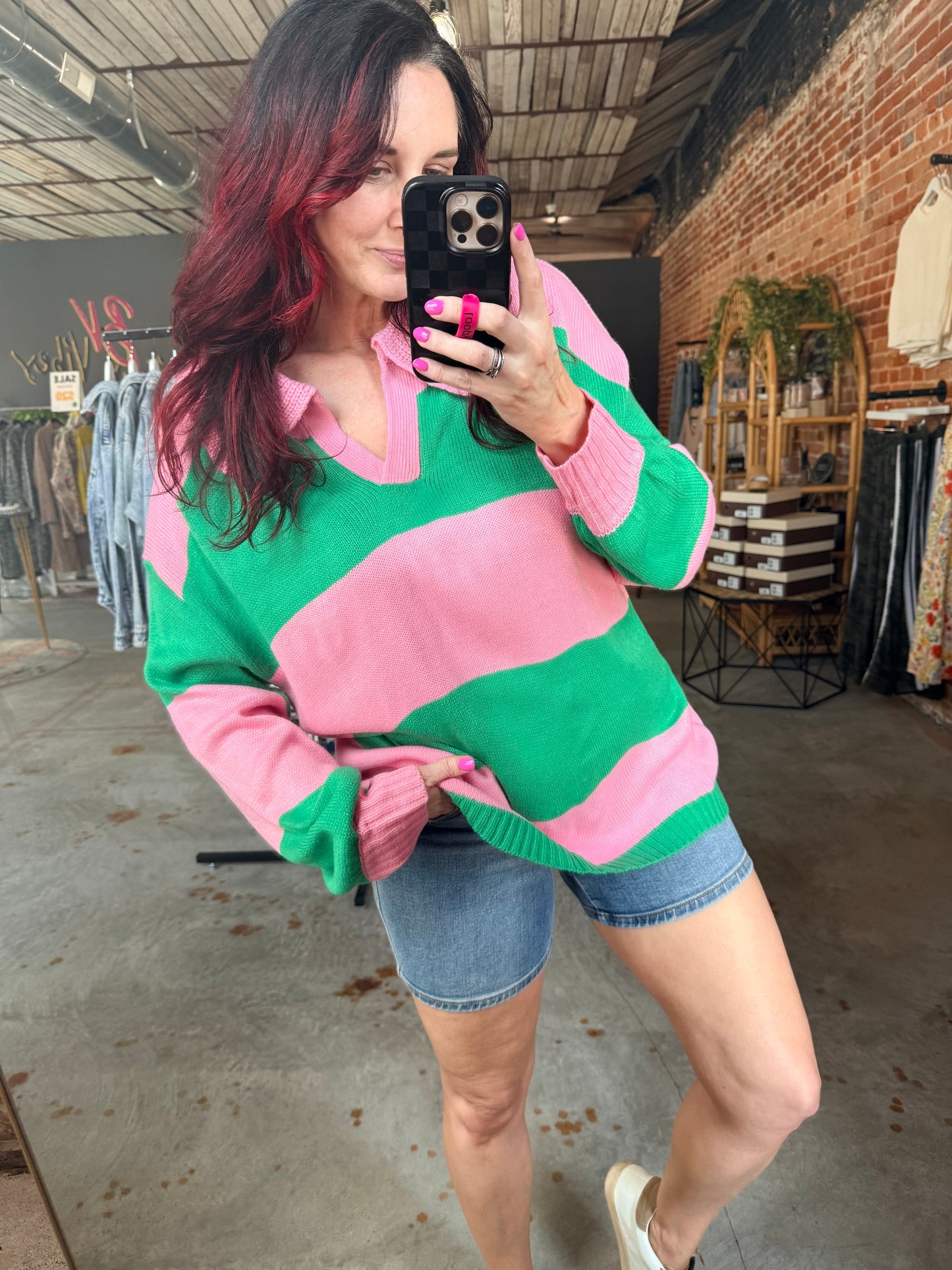 Stripe Block Sweater