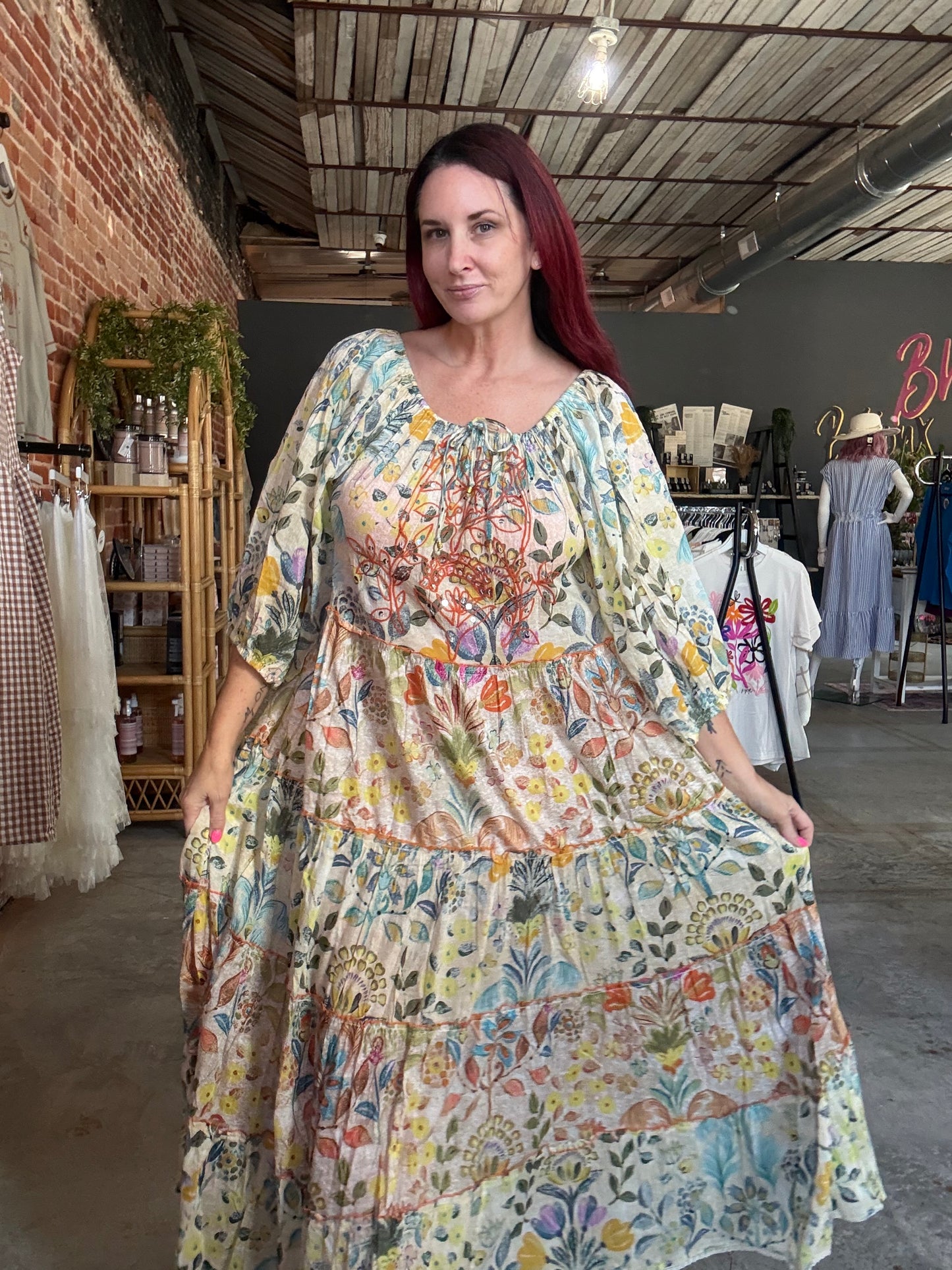 POL Dahlia Off the Shoulder Maxi