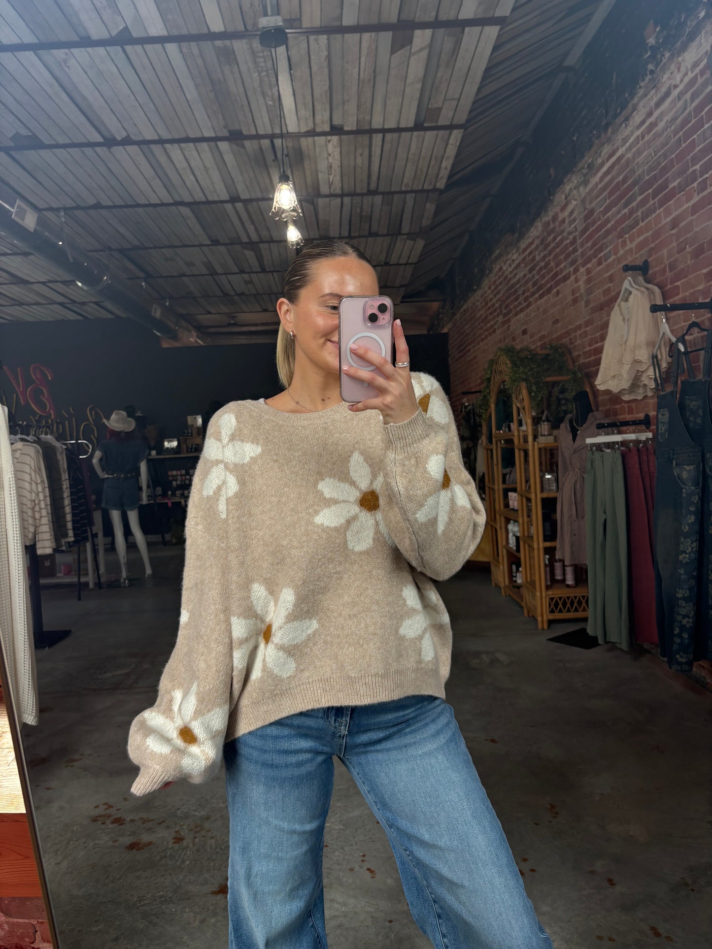Daisy Flower Sweater
