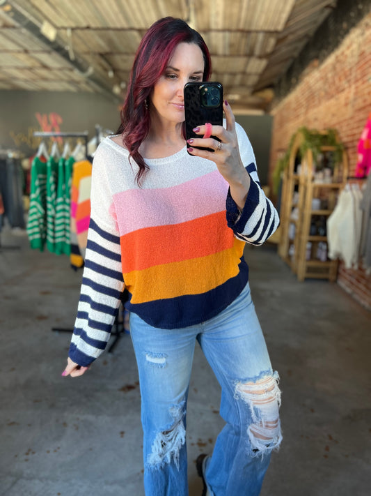 Stripe Comfy Sweater