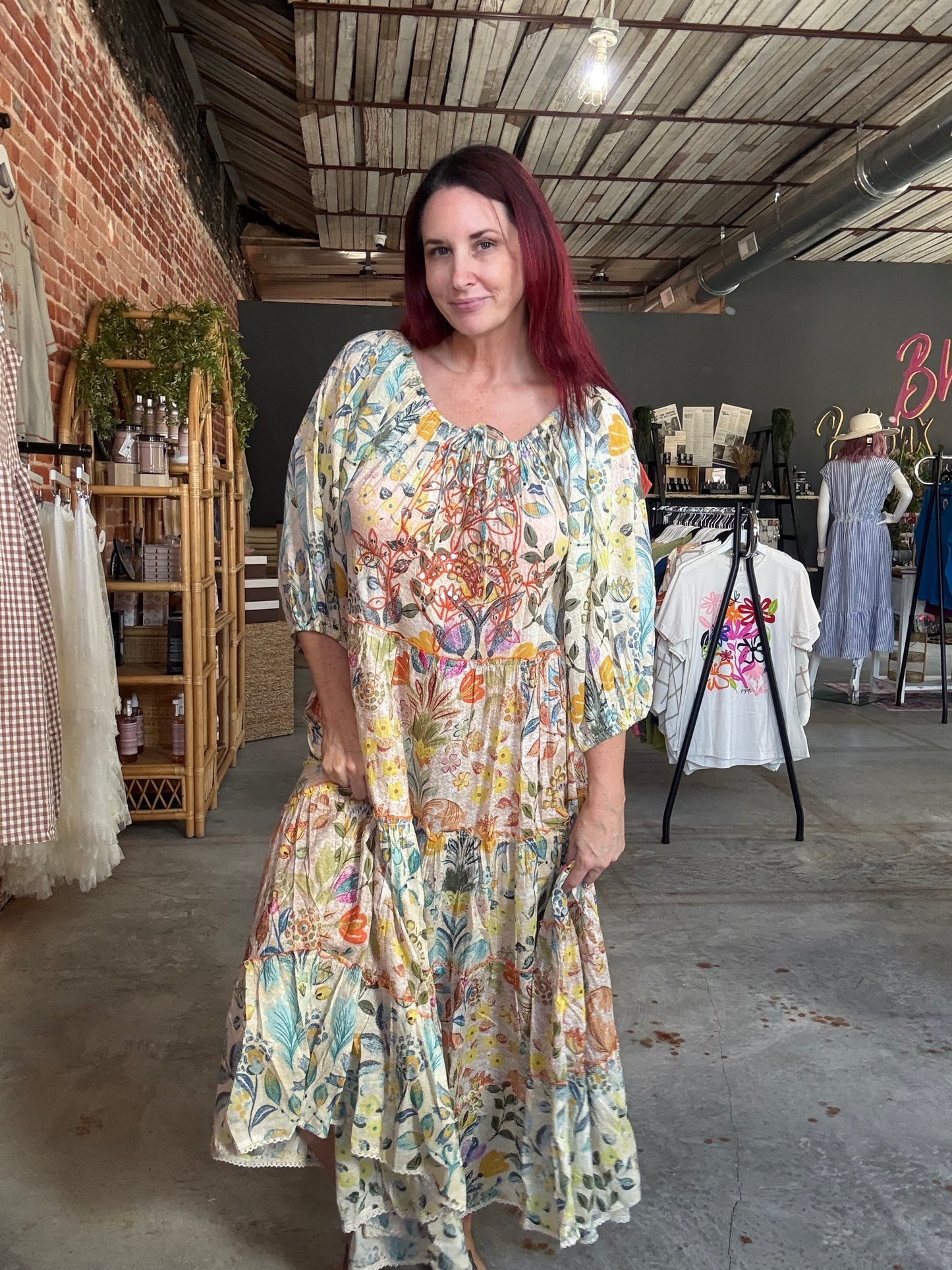 POL Dahlia Off the Shoulder Maxi