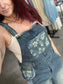 Denim Flower Overalls