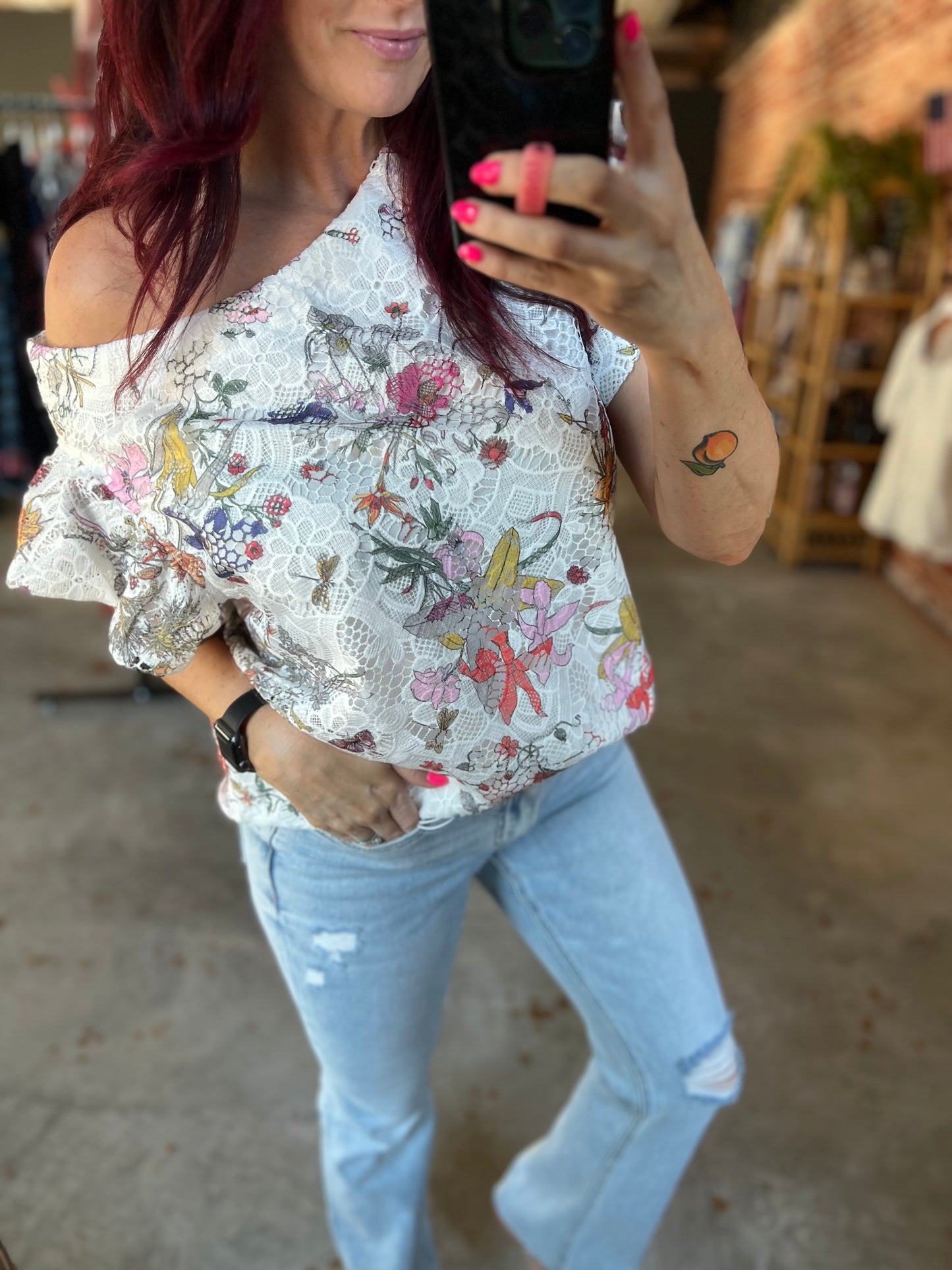 Lace Floral Top