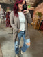 Mocha Side Slit Cardigan