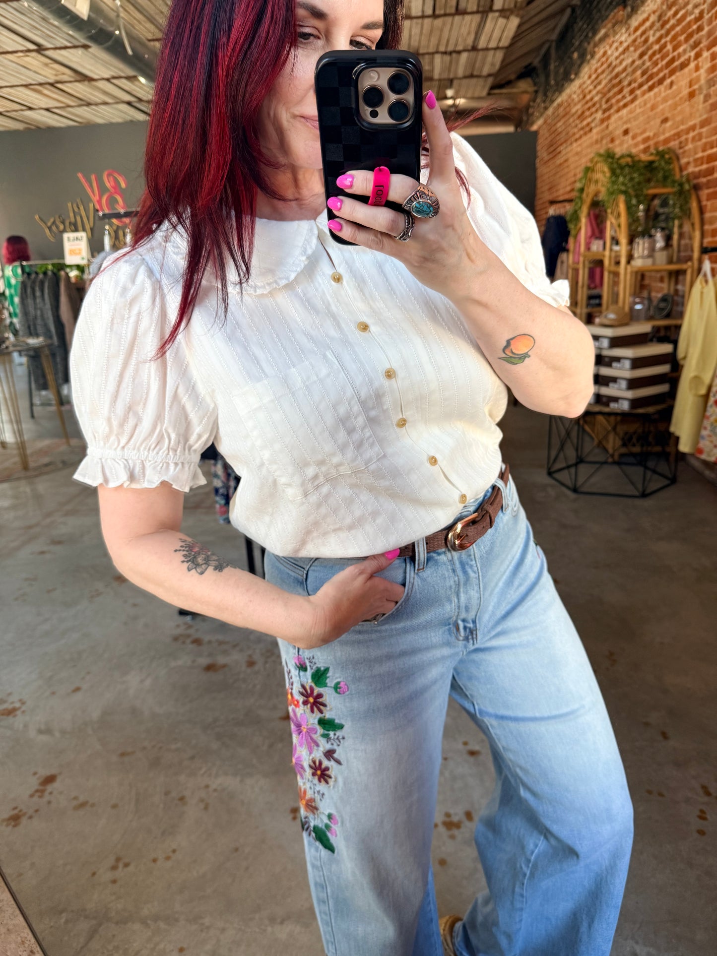Neverland Button Up Top