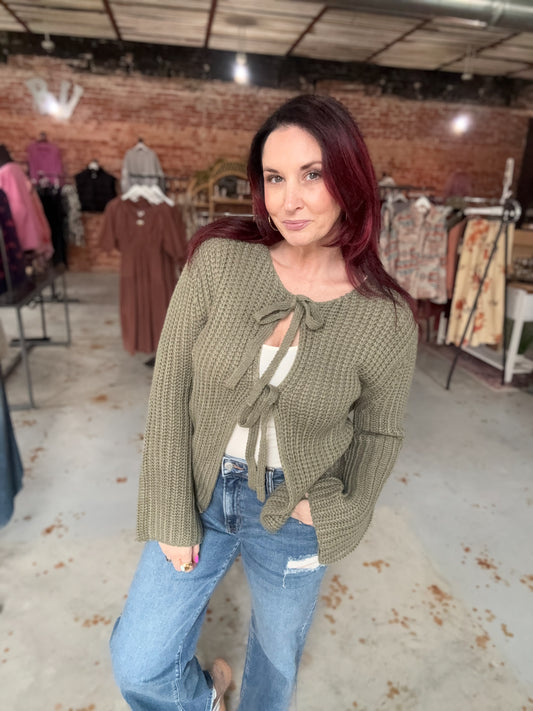 Tie Front Cardigan